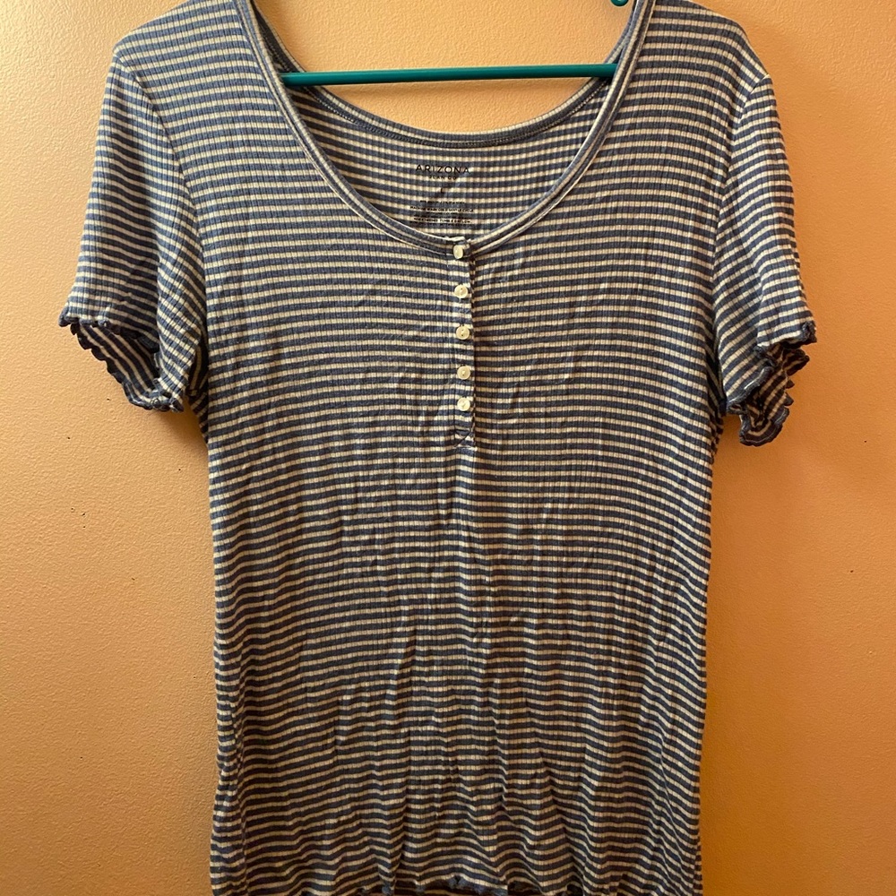 Blue&White Striped Tee
